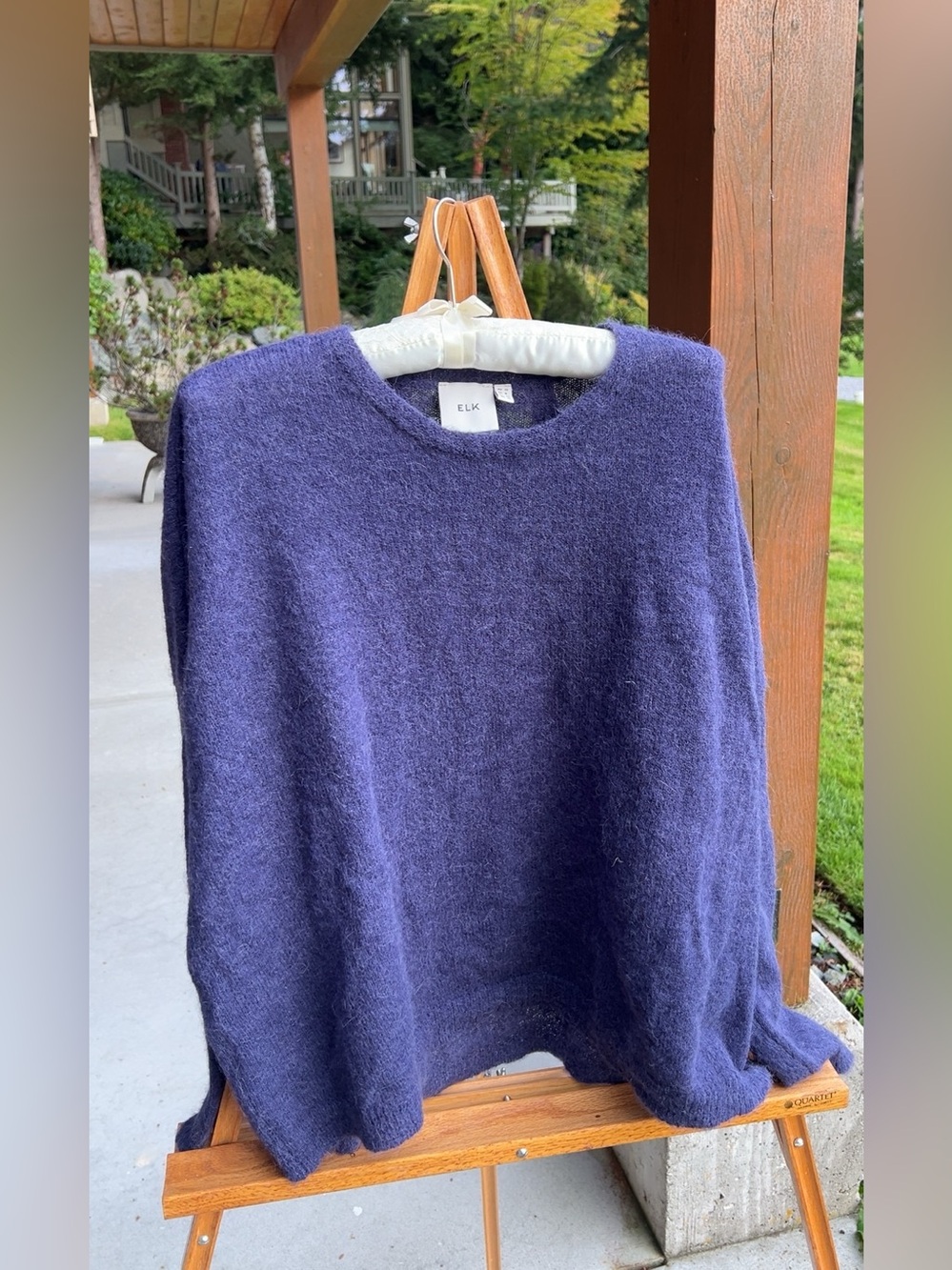 ELK Alpaca Wool Crewneck Sweater Purple Size 8